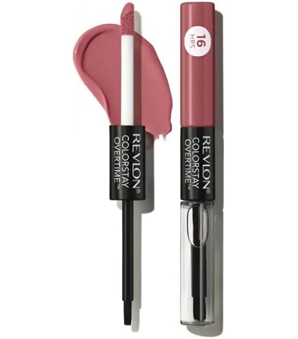 REVLON Liquid Lipstick with Clear Lip Gloss, ColorStay Overtime