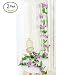 Produktbild Famibay Künstliche Blume mit Rose, 39 Seide Head Hnaging Girlande Blumen Pack 3 Für Hochzeit (A-Lila, 3 PCS)