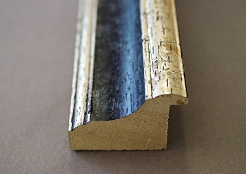Spiegel Wandspiegel Badspiegel Flurspiegel Garderobenspiegel – Über 200 Größen – Genua Schwarz Silber 4,3 – Außenmaß des Spiegels 60 x 70 – Wunschmaße auf Anfrage – Antik, Barock - 5