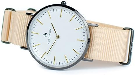 God of Moses Wild Rose 40mm Women's Ladies Watch Stainless Steel Nato