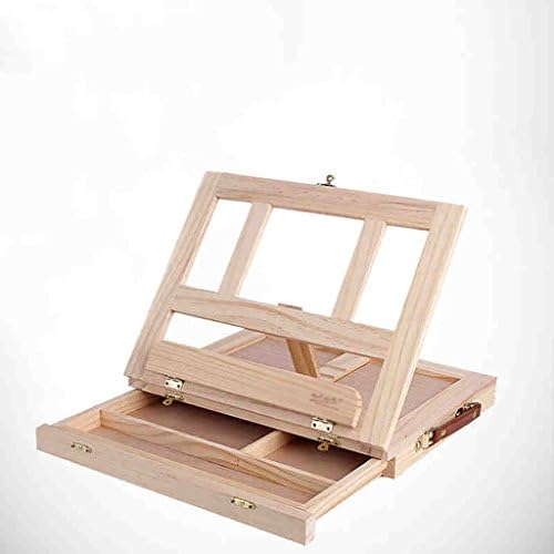 painting easel Desktop small easel drawing board Wooden drawer Folding oil painting frame Oil painting box Describe suits easels for art