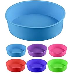 Kentop 1Pcs Moule à gâteau Rond en Silicone Ø 17 cm