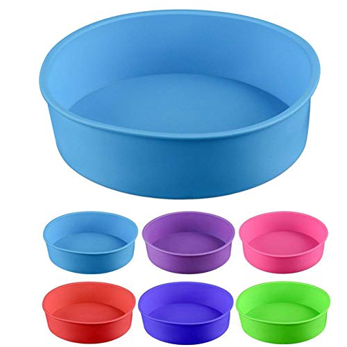Kentop 1Pcs Moule à gâteau Rond en Silicone Ø 17 cm