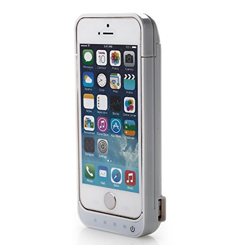 ZOGIN Funda Protectora Cargador con Bater a 4200mAh Funda de Bater a Externa para iPhone 5 5C 5S Color Blanco reviews ZOGIN Funda Protectora Cargador con Bater a 4200mAh Funda de Bater a Externa para iPhone 5 5C 5S Color Blanco