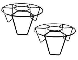 Feora9X Indoor/Outdoor Flower/Plant Round Pot Stand - Set of 2