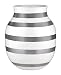 Produktbild Kähler Omaggio Vase, Keramik, Silber-Weiß 20 x 16,5 cm