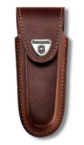 Victorinox Zubehör Lederetui für Feststellmesser geblockt, 4.0538