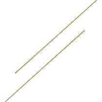 Ohates 2PCS Brass Tube ID1.1(0.043") X OD1.5(0.059") X L300(11