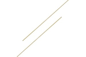 Ohamtes 2PCS Brass Tube ID1.6mm(0.063") x OD2mm(0.079") x L300mm(11.81"), Wall Thickness 0.2mm(0.008"), Used for Refrigerator Capillary Tube, Oil Circuit Hydraulic System, Craft Decoration