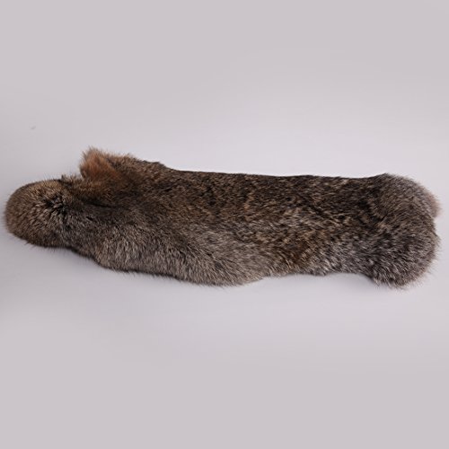 URSFUR Erstklassige Felle aus Kaninchen Echte Tierfell Kaninchenfell Kanin Hasenfell 18.5*11Inches - 8