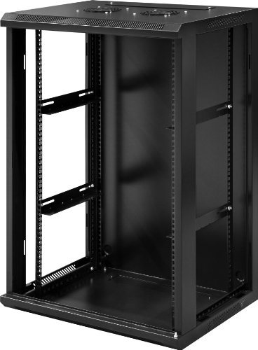 18 HE 19 Zoll Wandschrank mit Glastür - 2