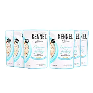 Kennel Kitchen Supreme Cuts in Gravy, Wet Dog Food- Fish with Pumpkin - 100 GMS (Pack of 6)