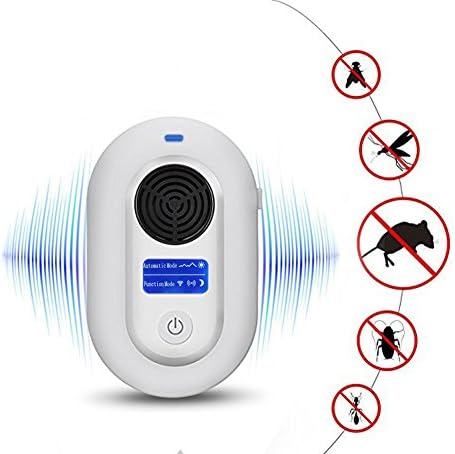 Ultrasonic Pest Repeller, Animal &amp; Pest Repellent - Electronic Mice Control Plug In Pest Reject Ultrasonic Animal Repeller for all types of Insects Mosquitoes, Mice, Ants, Roaches, Spiders, Flies, Bugs, Lizards, (Non-toxic Eco-Friendly, Human &amp; Pet Safe)