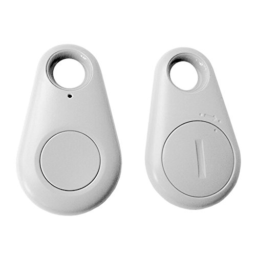 Preisvergleich Produktbild GPS-Positionsanzeiger / Tracker mit Alarm für Geldbeutel / Schlüssel / Haustier / Hund, Weiß