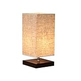 Die Lampe sorgt für ein warmes Glühen und wäre eine perfekte Ergänzung zu jedem Schlafnachtstisch oder Wohnzimmer.