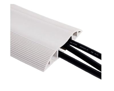 Dexlan Passage plancher souple PVC Passage de 8 câbles de Ø 6mm + 2 câbles électriques 3 m Gris