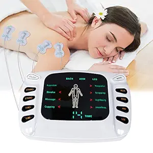POWEREST Therapy Slimming Electronic Body Slimming Pulse Massager Pain Relief Stimulator Tens Acupuncture Digital Therapy Machine with Electrode Pads & SLIPPER For Men & Women