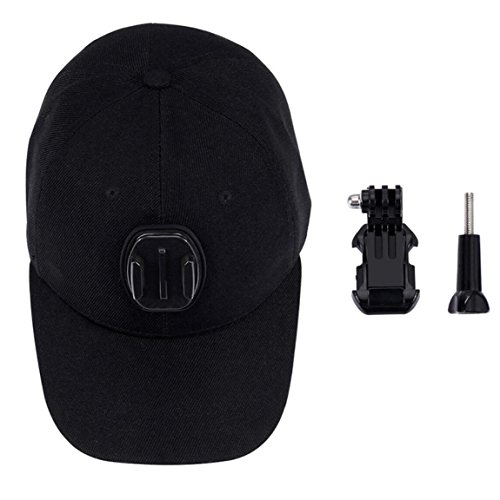 Picozon Cappello da baseball con fibbia a rilascio rapido per GoPro 5 Session, Hero 5, 4, 3+, 3, 2, 1