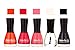 Fashion Bar Nail Polish in Light Fantasy Orange ,Pink ,Baby Neon Pink ,Top ,Black Shades RS.279.00