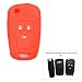 KMH Silicone Key Cover Fit for Chevrolet Cruze 3 Button Flip Key (Red) RS.199.00