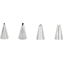 Wilton Beccuccio Tondo #2A In Acciaio Inox – Per Decorare Torte E Cupcake – Riutilizzabile E Lavabile – Con Adattatore Grande