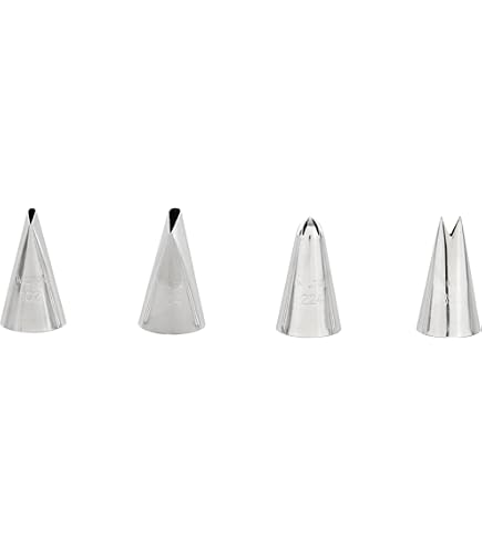 Wilton Kit 3 Embouts Décoration Gâteaux Poche à Douille 1M 2D 2A Inox