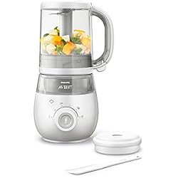 Philips Avent SCF875/02 Robot BéBé 4 en 1, Cuisez,Tournez, Mixez