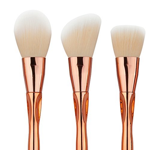 Make Up Pinsel Set – Profi – Kabuki Kosmetik Pinsel – Rose Gold Spezielle Design Make-Set – Start Makers beste Wahl von 8 Stück Essential – Make-up Schwamm für Geschenk - 5