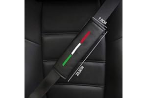 BizTech ®, 2 comodi copricintura di sicurezza per auto, in poliuretano, accessori universali compatibili con bandiera italiana Fiat
