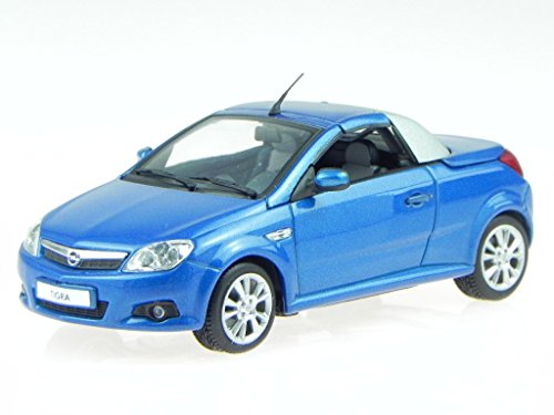 Preisvergleich Produktbild Opel Tigra TwinTop blau Klappdach Funktion Modellauto Minichamps 1:43