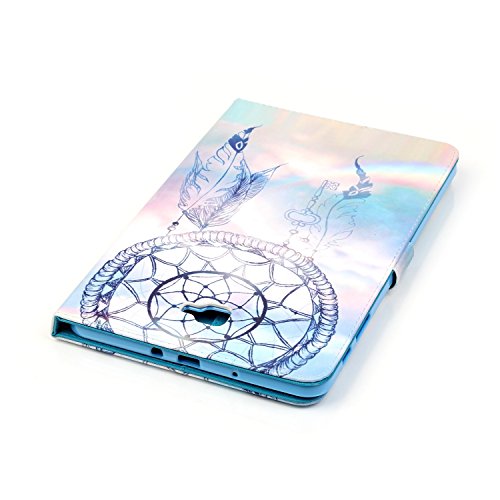 Voguecase® für Samsung Galaxy Tab A 10.1 (2016) T580N (10,1 Zoll) hülle, Kunstleder Tasche PU Schutzhülle Tasche Leder Brieftasche Hülle Case Cover (Campanula 06) + Gratis Universal Eingabestift - 6