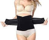 Esther Beauty Postpartum Support Recovery Belly Belt Girdle Waist Slimming Shaper Band (M, Black)