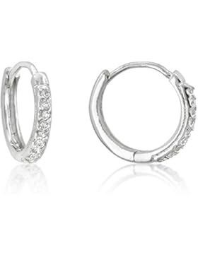 Rhodinierter Reifens-Stil Ohrrin