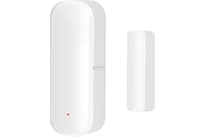 PEOUSILD Sensor de Puerta y Ventana Inteligente WiFi, Alarma de Detector inalámbrico de Puerta y Ventana,Sensor de Contacto de Puerta y Ventana para Seguridad del hogar Compatible Alexa/Google Home,1Pack