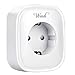 Produktbild Intelligent Messen Steckdose ,Wuudi WLAN Smart Plug Steuerung Ihrer Geräte per Handy von überall( Android und iOS, Messung des Stromverbrauchs) Weiß und Alexa [Echo, Echo Dot] (1PACK)