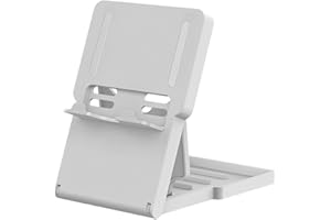 TUVOWAK Support réglable Compatible avec Nintendo Switch, Support de Jeu Compact Portable Pliable pour Console Switch OLED/Switch Lite, Support de commutateur avec 5 réglages de Hauteur (Gris)