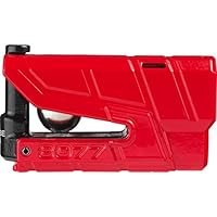 Abus 70440- 8077Antirrobo para freno de disco con alarma, rojo