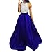 Produktbild Kleid Dellin Damen Sommer Formales Abschlussball Partei Ballkleid Abend Brautjunfer Halter Long Dresses (S, Blau)