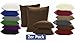 Produktbild Doppelpack Serie Jersey Kissenbezüge mit Reißverschluss aus 100% Baumwolle in 12 modernen Farben und 5 Größen (40 x 60 cm, Schokobraun)