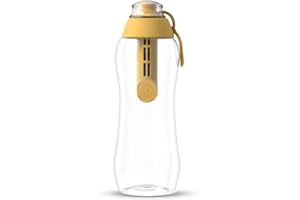 ‎DAFI DAFI Trinkflasche mit Filter 0,3 L, Beige - Wasserflasche mit Wasserfilter, BPA-Frei, Sportflasche mit gefiltertes Wasser für Reisen - Filterflasche Outdoor + Aktivkohle Filter