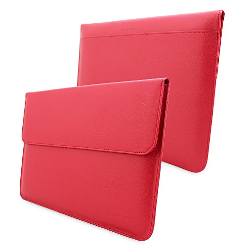 TheSnugg B00FJV1824 13Zoll Ärmelhülle Rot Notebooktasche - Notebooktaschen (33 cm (13 Zoll), Ärmelhülle, Rot, Baumwolle, Polyurethan, Einfarbig, Nubuck fibre)