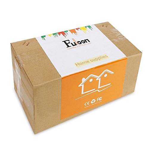Fuloon 6er Set Lampenschirme für Kerze Kristall Kronleuchter Wandleuchte Hängelampe Stoff Lampenschirm (6er Set, Beige) - 4