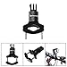 Produktbild Fantaseal® Action Kamera Fahrradhalterung aus Aluminium Kamerahalter für Gopro Fahrrad Halterung Gopro Fahrrad Griff Befestigung Gopro Fahrad Halter für Go Pro GoPro Hero 5 Black Hero 5 Session GoPro Hero 4 Black Silver Session GoPro Hero Hero+ Hero+ LCD GoPro Hero 3+ Black Silver White GoPro Hero 3 Black Silver White GoPro Hero 2 SJCAM SJ4000 SJ4000WIFI SJ5000 Xiaomi YI Yi 4K DBPOWER GEEKPRO usw, Schwarz