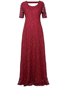 Suimiki Damen Übergröße schnüren Gefüttert Kleid Festlich Kleider Elegant Lang Abschlussball-Kleid-Cocktailparty...