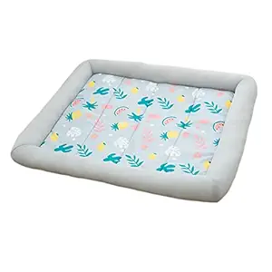 Aswadh Dog Cooling Mat Bed Sleeping Pad Washable Sofa Cool Blanket Cushion Gray M