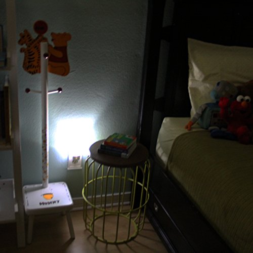 Packung mit 2 LED Nachtlicht | Enthält Dämmerung zum Dämmerungssensor, um Energie zu verringern (weiß) | LED-Wandlampe für einen Kinderzimmer Kinderzimmer | Energieklasse A+++ - 7