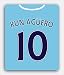 Produktbild Manchester City Football Player (10 Aguero) Mottoparty Mauspad Saison Neue 2015/2016 Team Shirt/Kit, Design inspiriert – Perfekt für jeden Man City Fan oder Supporter. Ein tolles rechteckig Mauspad/Maus Pad für jeden Mac iMac Macbook Laptop Desktop Computer PC Inhaber oder User – Eine Neuheit und funktionelle Spaß Fußball Stil Mauspad – Das perfekte Geschenk Väter oder Mütter Tag oder Geburtstag Weihnachtsgeschenk