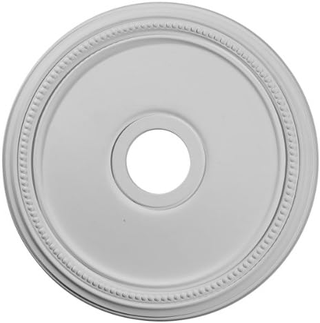 Ekena 18" OD x 3 5/8" ID x 1 1/8" P Diane Ceiling Medallion (Fits Canopies up to 5 3/8"), Polyurethane, Primed