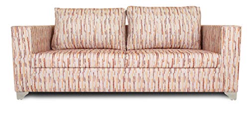 Adorn India Lancia 3 Seater Sofa Digitel Print (Beige)