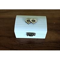 Ring Träger Box Hochzeit Verlobung Ring Box personalisierte Hochzeit Ring Box Träger Ringkissen rustikale Ehering Halter Kissen Träger Box Rolle in Sackleinen und weiß